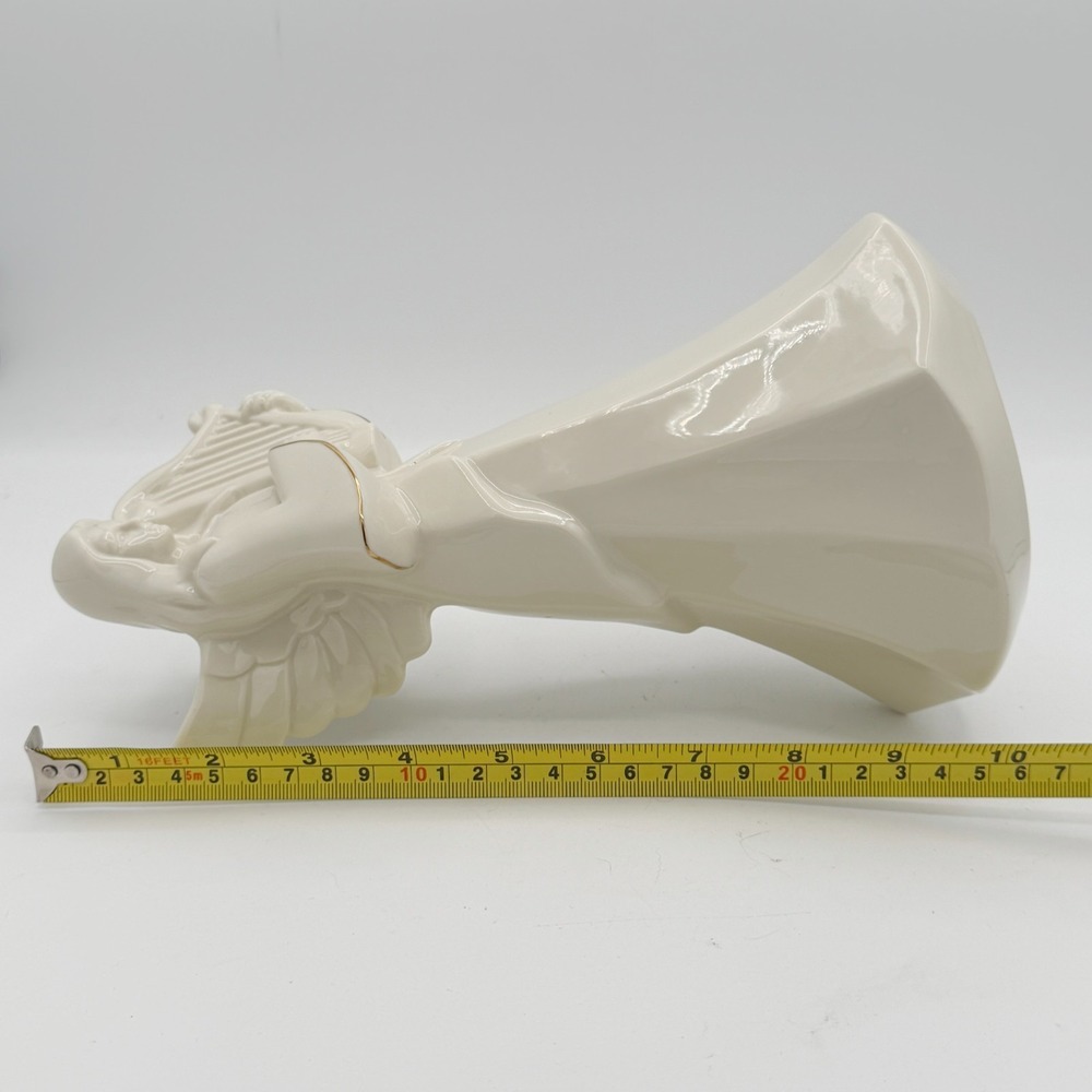 Mikasa Holy Night Nativity 10" Angel Harp Figurine Porcelain Gold Trim Christmas - Picture 15 of 16